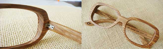 hinge for wood eyeglass